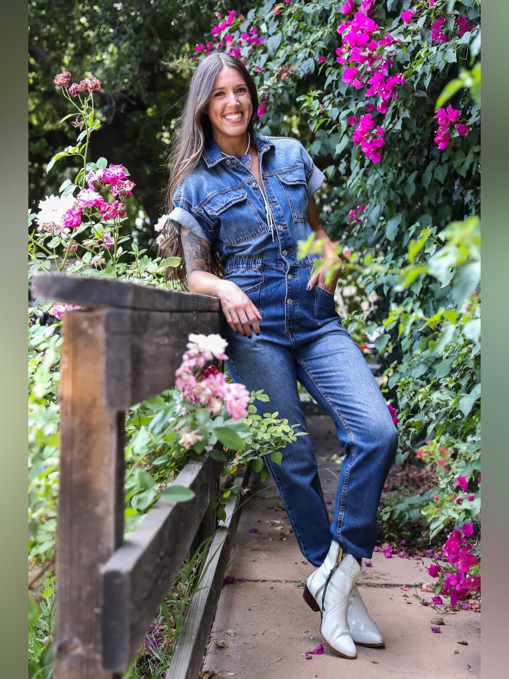 Free People we the free Marci denim coverall jumpsuit